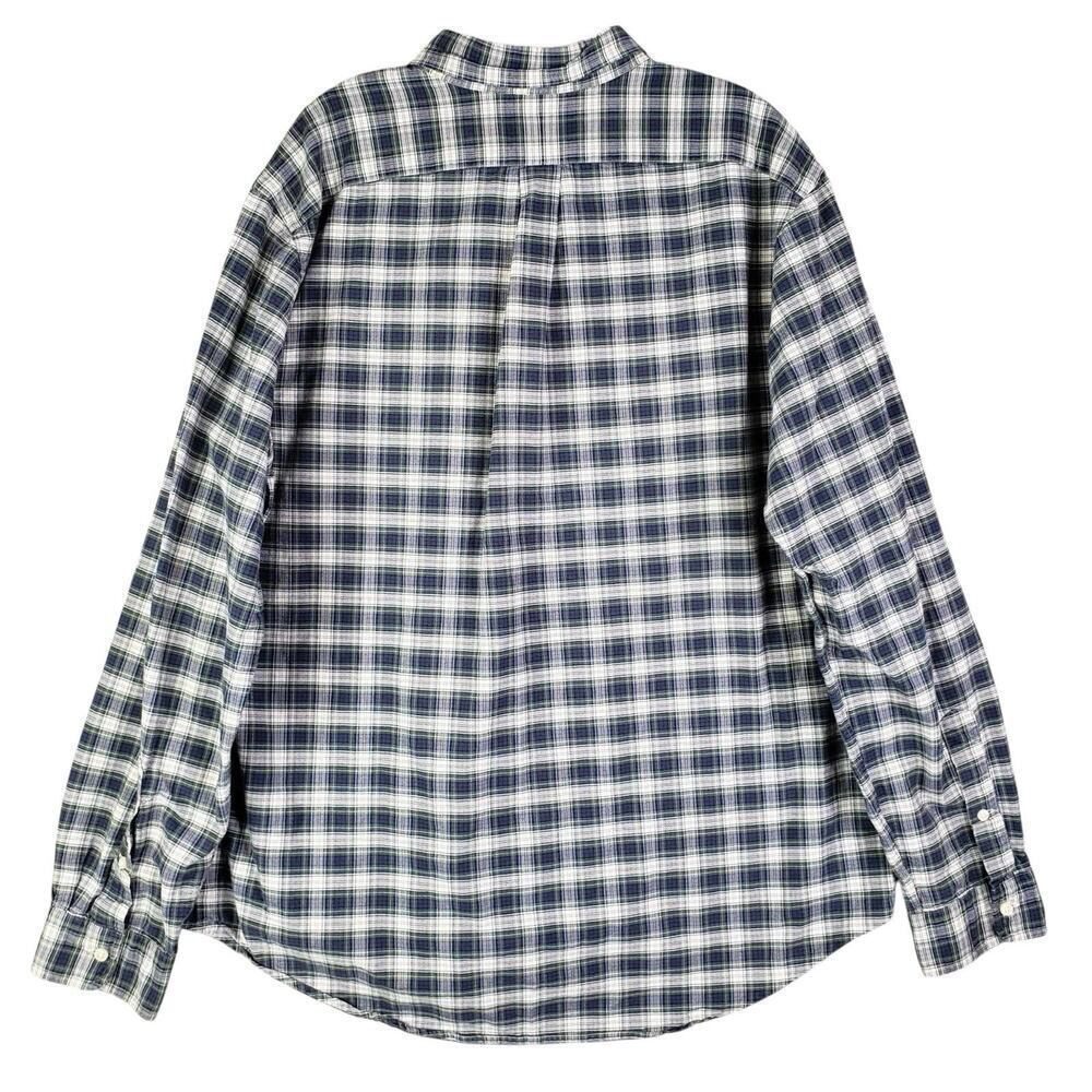 Polo Ralph Lauren Oxford Shirt Mens Size XL Blue Green Plaid LS Button Down - Picture 3 of 10